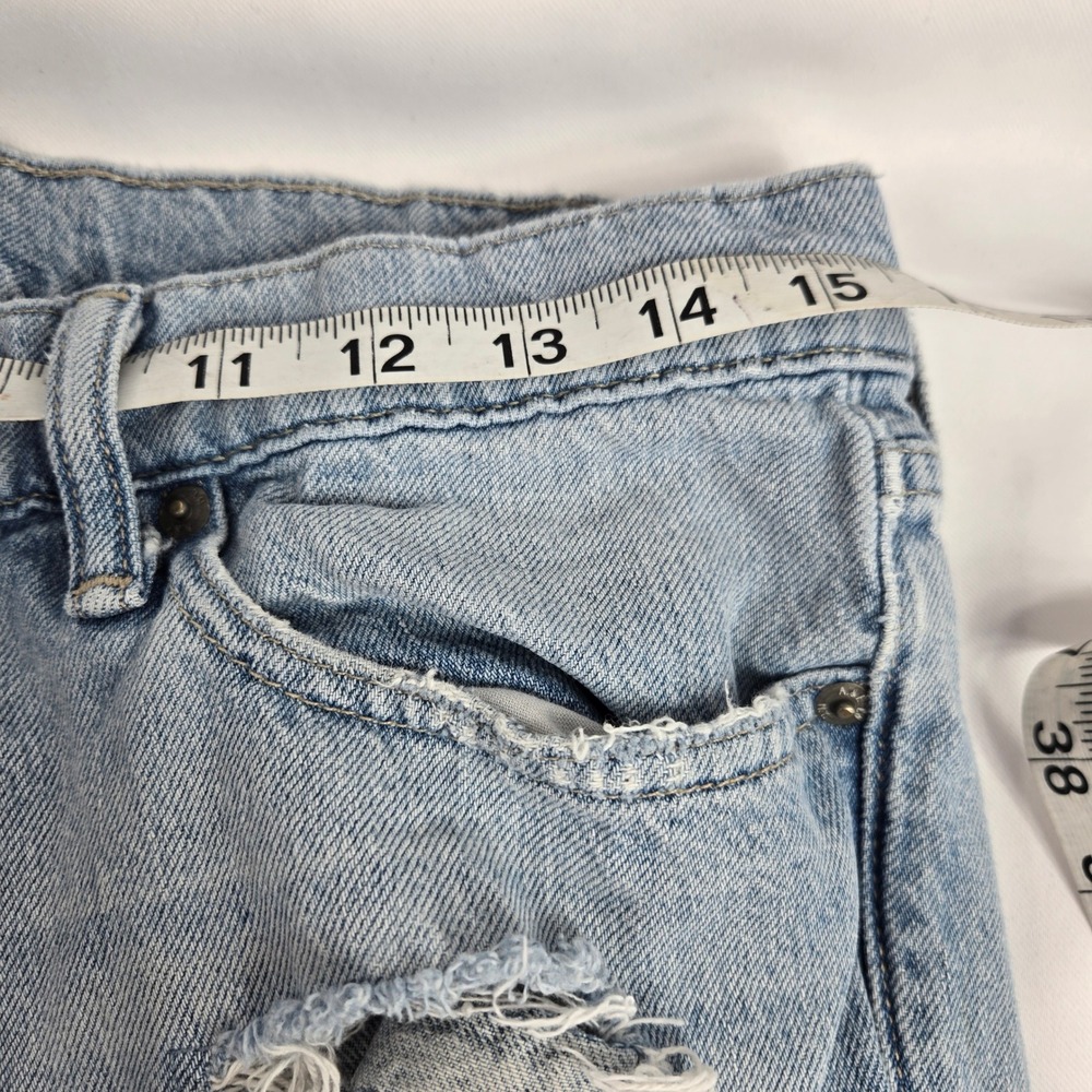 Abercrombie & Fitch Langdon Skinny Jeans Ripped Distressed Lt Wash‎ 30x32 Thrash - Picture 7 of 15
